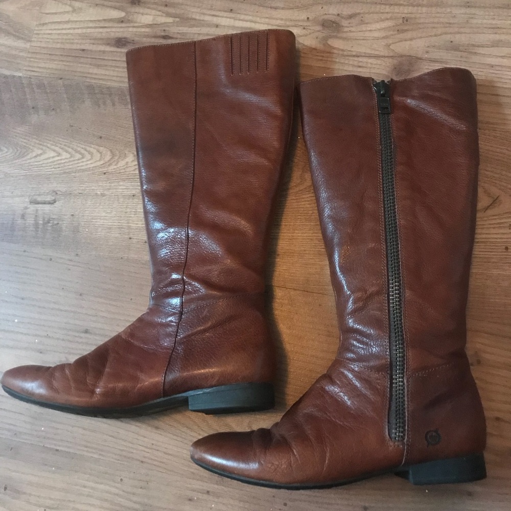 Born brown Leather boots size 7